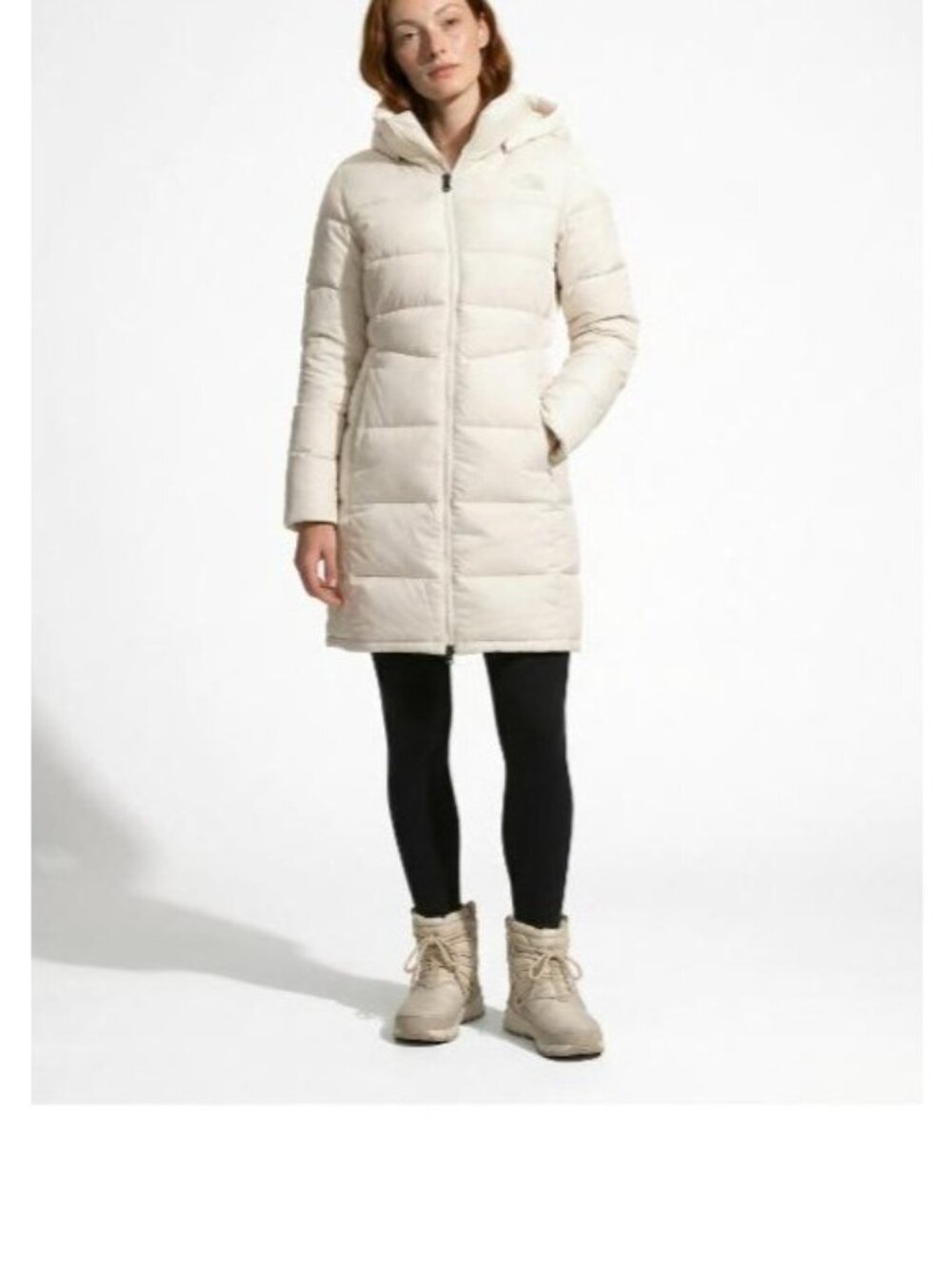 The North Face Metropolis Insulated Parka White Women's Small NEW with TAGS - Picture 8 of 8